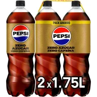 2 Botellas de Pepsi Zero Sin Cafeína 1.75L