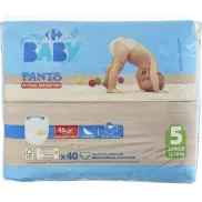 40 Pantalones Carrefour Baby T5 (12-18 kg) a 0,12€ unidad