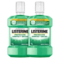 Listerine enjuague bucal 2x1L protección dientes y encías