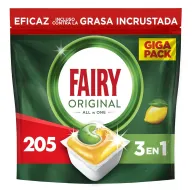 Cápsulas Fairy Todo En Uno Limón 205 Lavavajillas