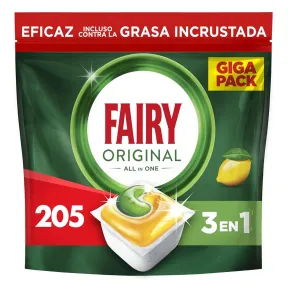 Cápsulas Fairy Todo En Uno Limón 205 Lavavajillas