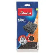 VILEDA Estropajos de Acero Inoxidable, Paquete de 2