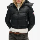 Anorak negra de mujer - SUPERDRY