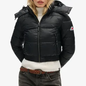 Anorak negra de mujer - SUPERDRY