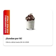 Sundae por solo 1€