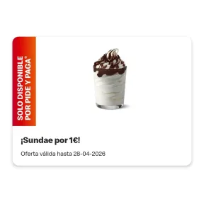Sundae por solo 1€