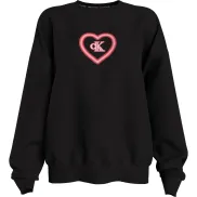 Neon Heart Crew Sweatshirt - Valentine's Day 1996 - Calvin Klein