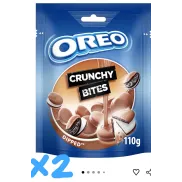 Oreo Crunchy Bites Dipped, Galletas Rellenas de Vainilla