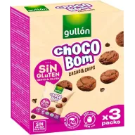 Mini Galletas Sin Gluten Choco Bom Cacao 120g (3x40g)