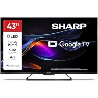 Sharp 43" QLED UHD Google TV con Dolby Vision y Chromecast