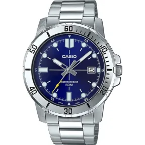 Reloj Deportivo Casio MTP-VD01D-2EV para Hombre, Azul