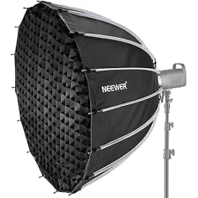 Softbox Parabólico NEEWER de 120cm, Rápido y Plegable