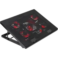 Refrigeradora para PC con 5 Ventiladores y LED Roja