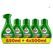 Spray Limón Fairy Pack Antigrasa 650ml + 4 Recambios