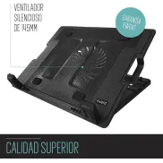 Soporte para portátil EWEND EW1258 con refrigeración