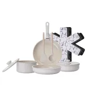 Batería Beige de Cocina CARREFOUR HOME - 12 Piezas