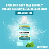 Enjuague bucal LISTERINE 1L sin alcohol sabor mentol x 3,62€