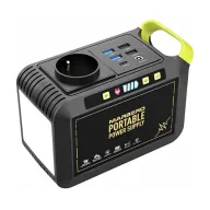 Generador solar portátil 88Wh con linterna LED y enchufe 230V