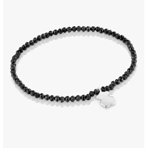 Pulsera TOUS de Espinela y Oso de Plata para Mujer, 17cm