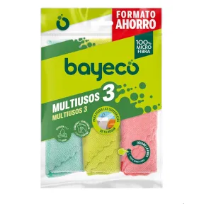 Bayetas Multiusos 100% Microfibra - Pack de 3 Unidades