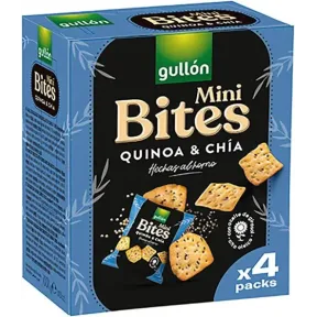 Galletas Mini Bites de Quinoa y Chía Gullón 160g