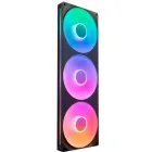 Kit de 3 Ventiladores NZXT F420 RGB PWM 140mm, Negro