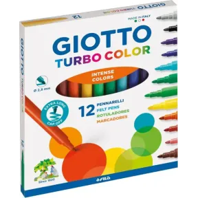 Rotuladores Giotto Turbocolor en Tonos de Piel (12 unidades)