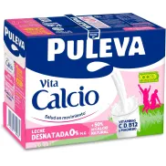 Leche Desnatada Puleva Calcio - Pack de 6 x 1 Lt