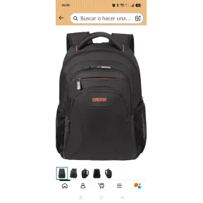 Mochila Negro Naranja para Portátil 13.3-14.1" AT Work
