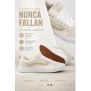 Zapatillas Knu Skool de piel Beige - VANS