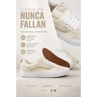 Zapatillas Knu Skool de piel Beige - VANS