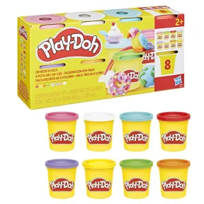 Pack de 8 Botes de Play-Doh Colores del Arcoíris de 85g