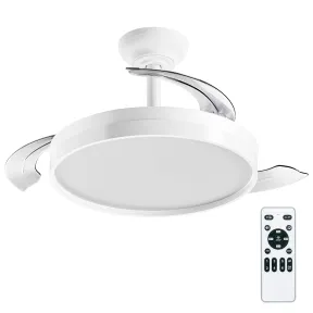 Ventilador Ultra Silencioso con Luz y Palas Retráctiles 72W
