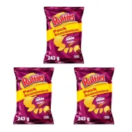 Ruffles Jamón y Patatas Fritas, bolsa familiar 245 gr
