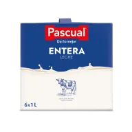 Leche Entera Pascual - Pack 6 x 1L - Bienestar Animal
