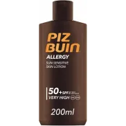PIZ BUIN Loción Solar FPS 50 para Piel Sensible (200 ml)