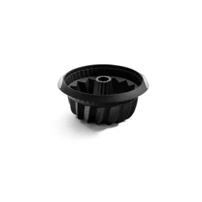 Molde hondo de silicona Savarín 22 cm, color negro Lékué