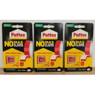 Cinta adhesiva extrafuerte 3 X Pattex No Más Clavos 19 mm