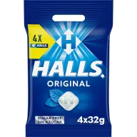 Halls Original Caramelos Mentol y Eucalipto Sin Azúcar, 3 Paq.