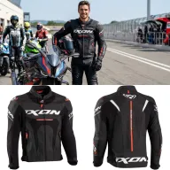Chaqueta IXON Jackal Racing | Cuero Perforado | Tallas S, M, L
