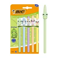 BIC Cristal - Set de 5 bolígrafos azules surtidos