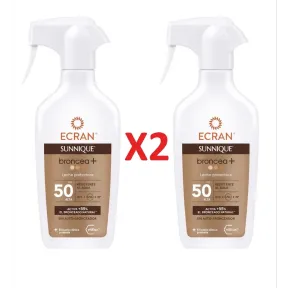 Leche Solar Bronceadora X2 Ecran SPF 50 en Spray