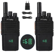 Walkie Talkies PTTalky PR2 Plus, 16 Canales Largo Alcance