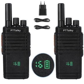 Walkie Talkies PTTalky PR2 Plus, 16 Canales Largo Alcance