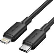 Cable 2m Vention USB-C a Lightning 27W para iPhone/iPad