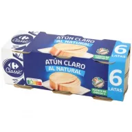 Atún natural en 18 latas prácticos y deliciosos