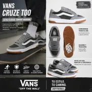 Zapatillas Hylane de nobuk para mujer - VANS Gris claro