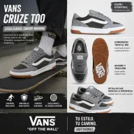 Zapatillas Hylane de nobuk para mujer - VANS Gris claro