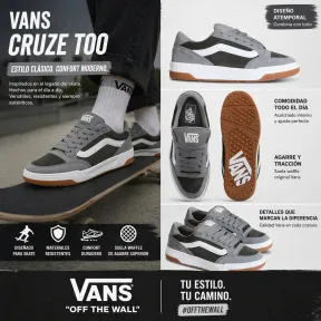 Zapatillas Hylane de nobuk para mujer - VANS Gris claro