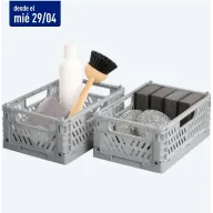 Organización en caja plegable